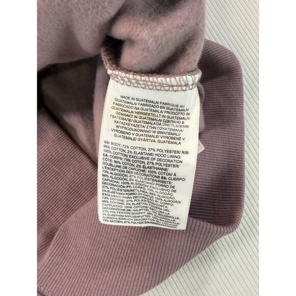 The North Face Men’s Pullover Hoodie Small Mauve Graphic Back Logo - Picture 7 of 8